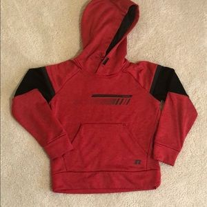 Medium Red hoodie. Russell.